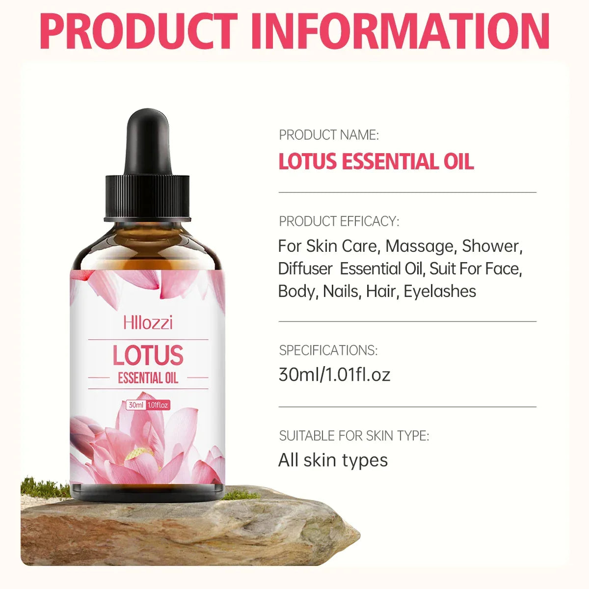 Lotus Essential Oil for Face & Body