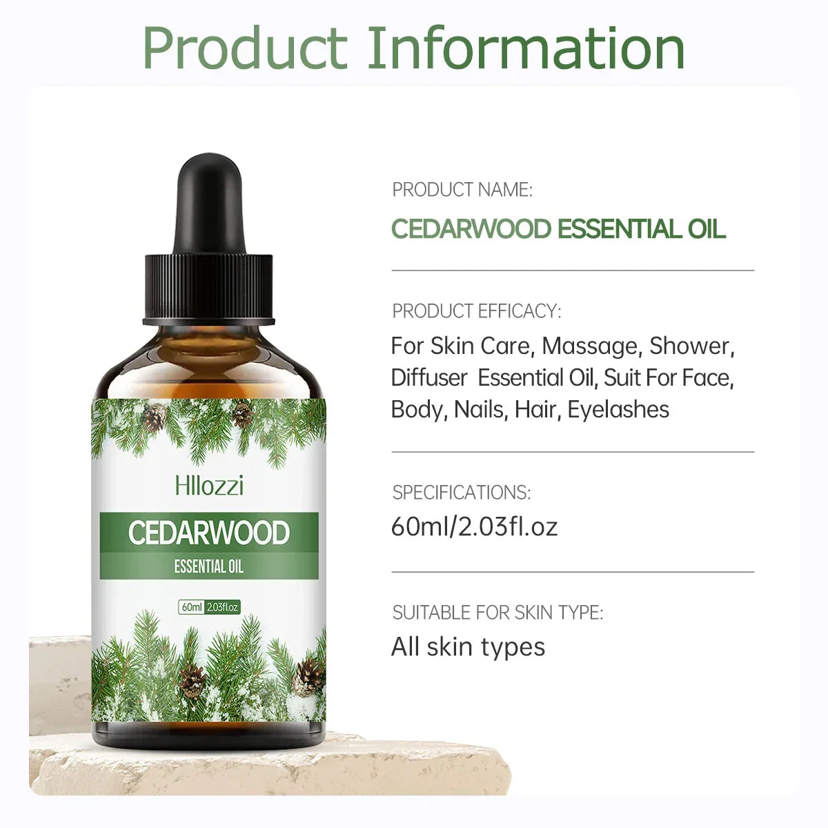 Cedarwood Essential Oil for Face & Body