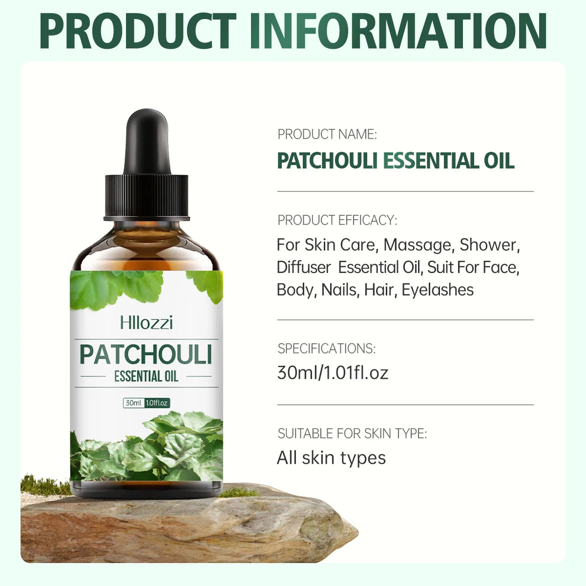 Patchouli Essential Oil for Face & Body
