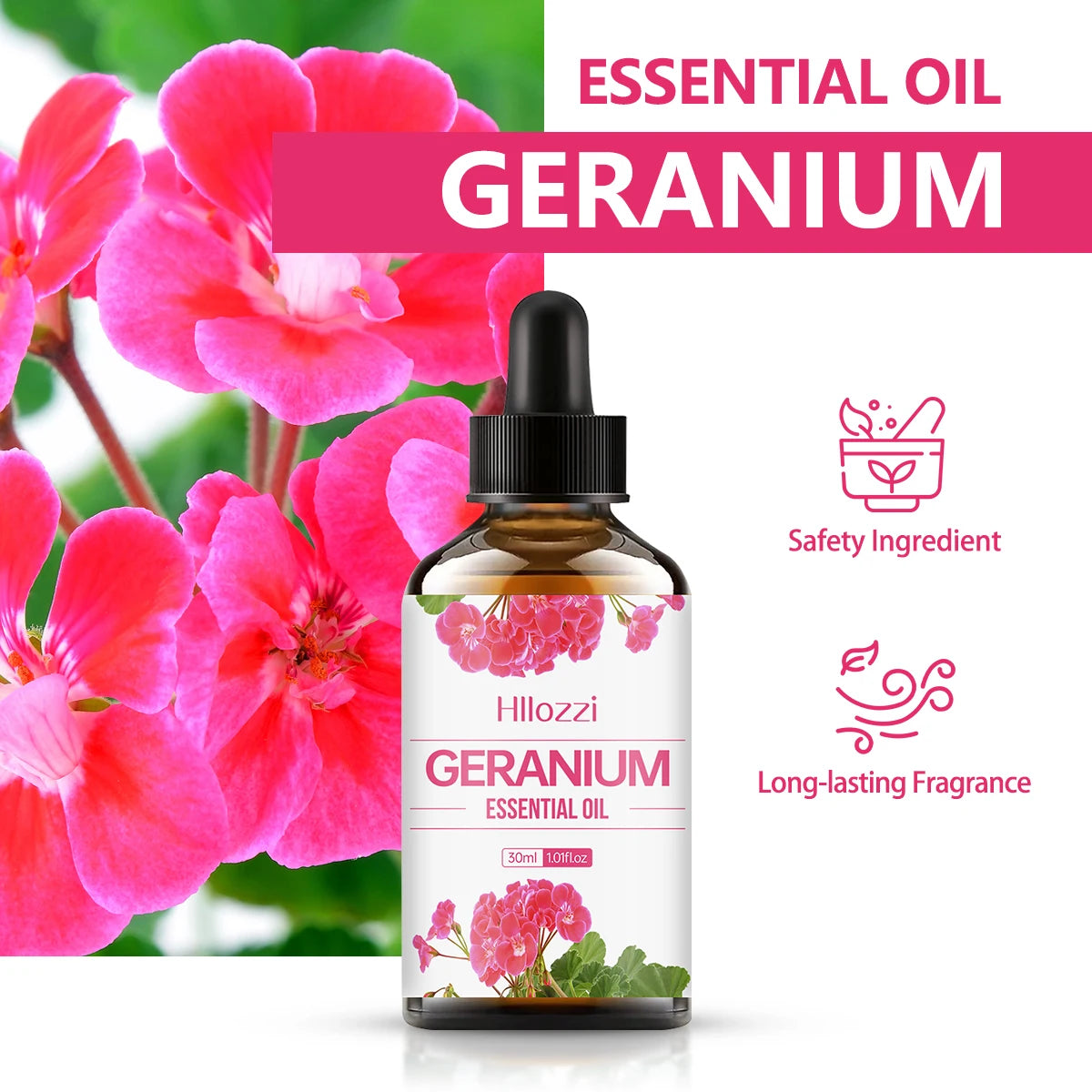 Geranium Essential Oil for Face & Body