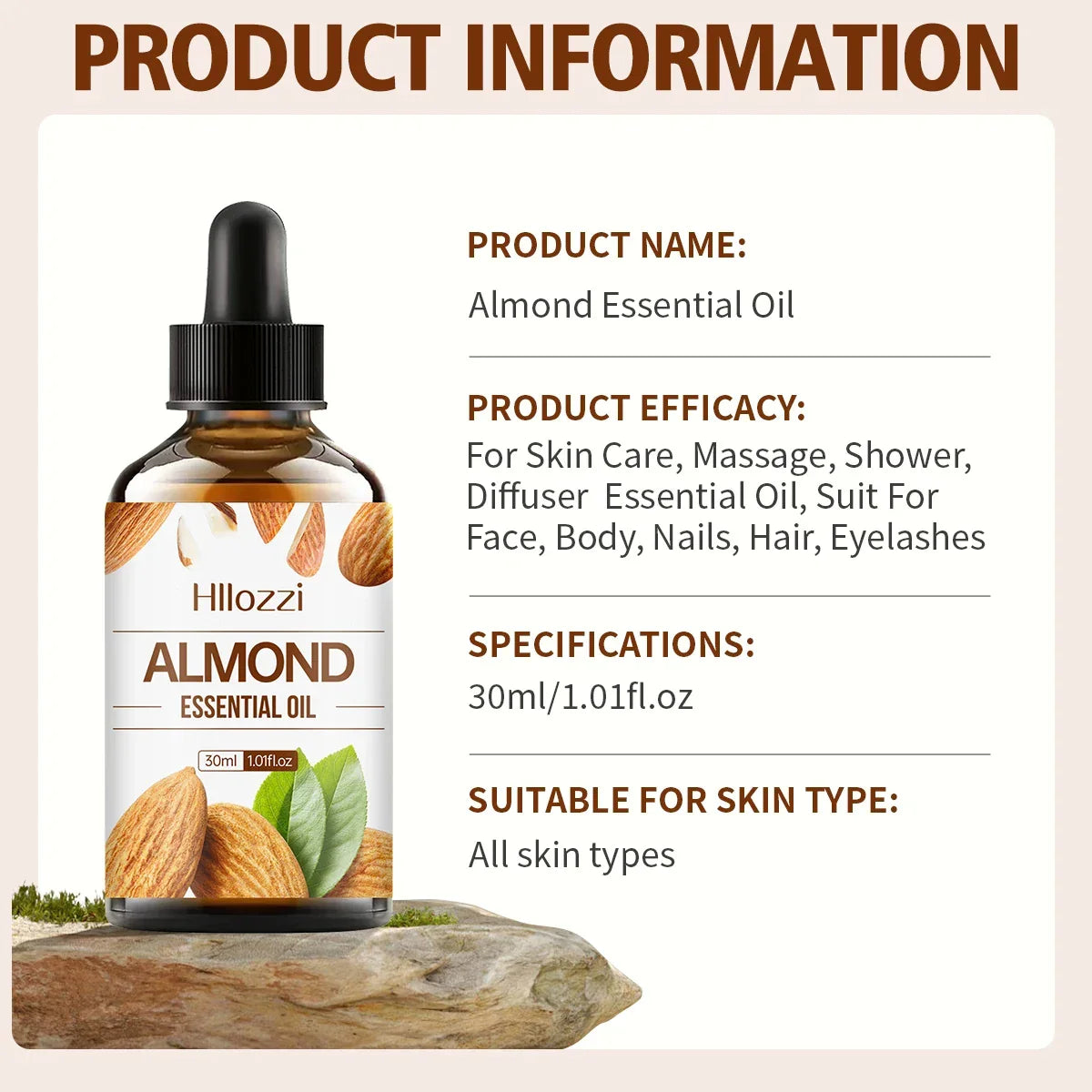 Almond Essential Oil for Face & Body