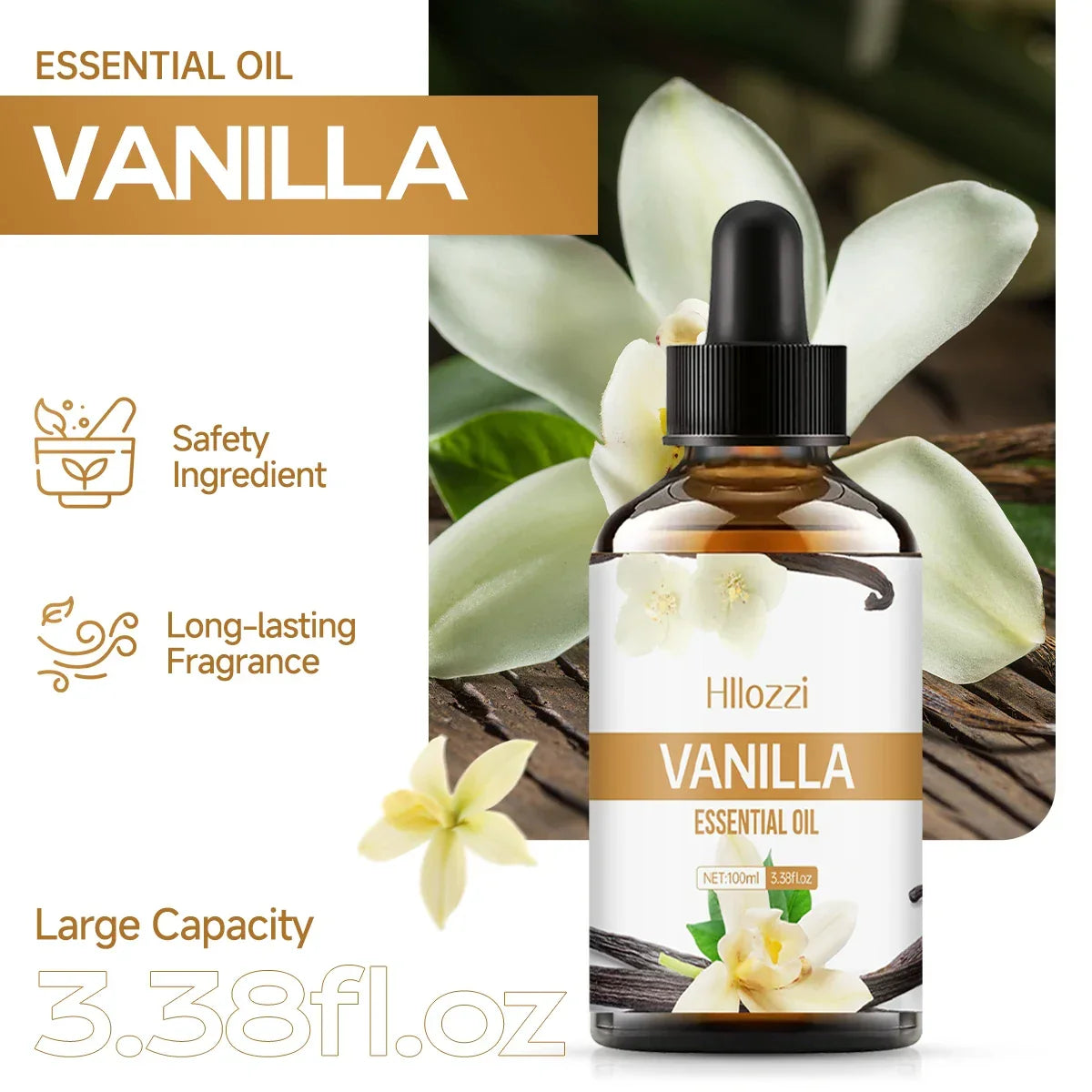 Vanilla Essential Oil for Face & Body