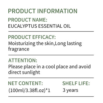 Eucalyptus Essential Oil for Face & Body