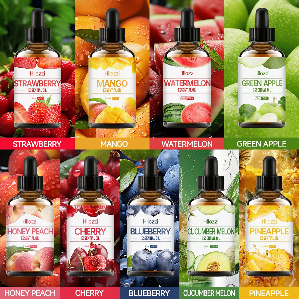 Fruity Bliss Collection – 30 ml Essential Oils