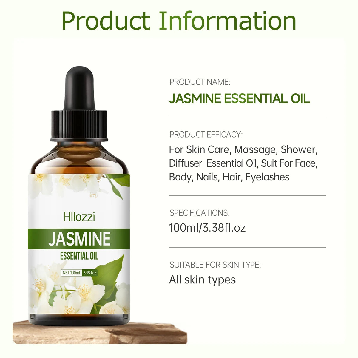 Jasmine Essential oil for Face & Body